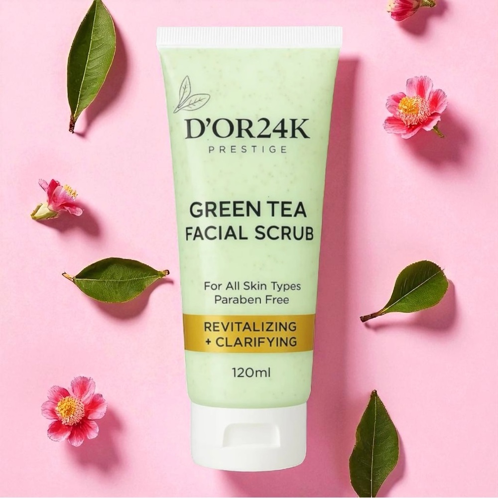 Green Tea Facial Scrub D’OR24K Prestige
